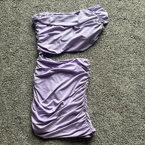 Lavender open waist dress. Size xs